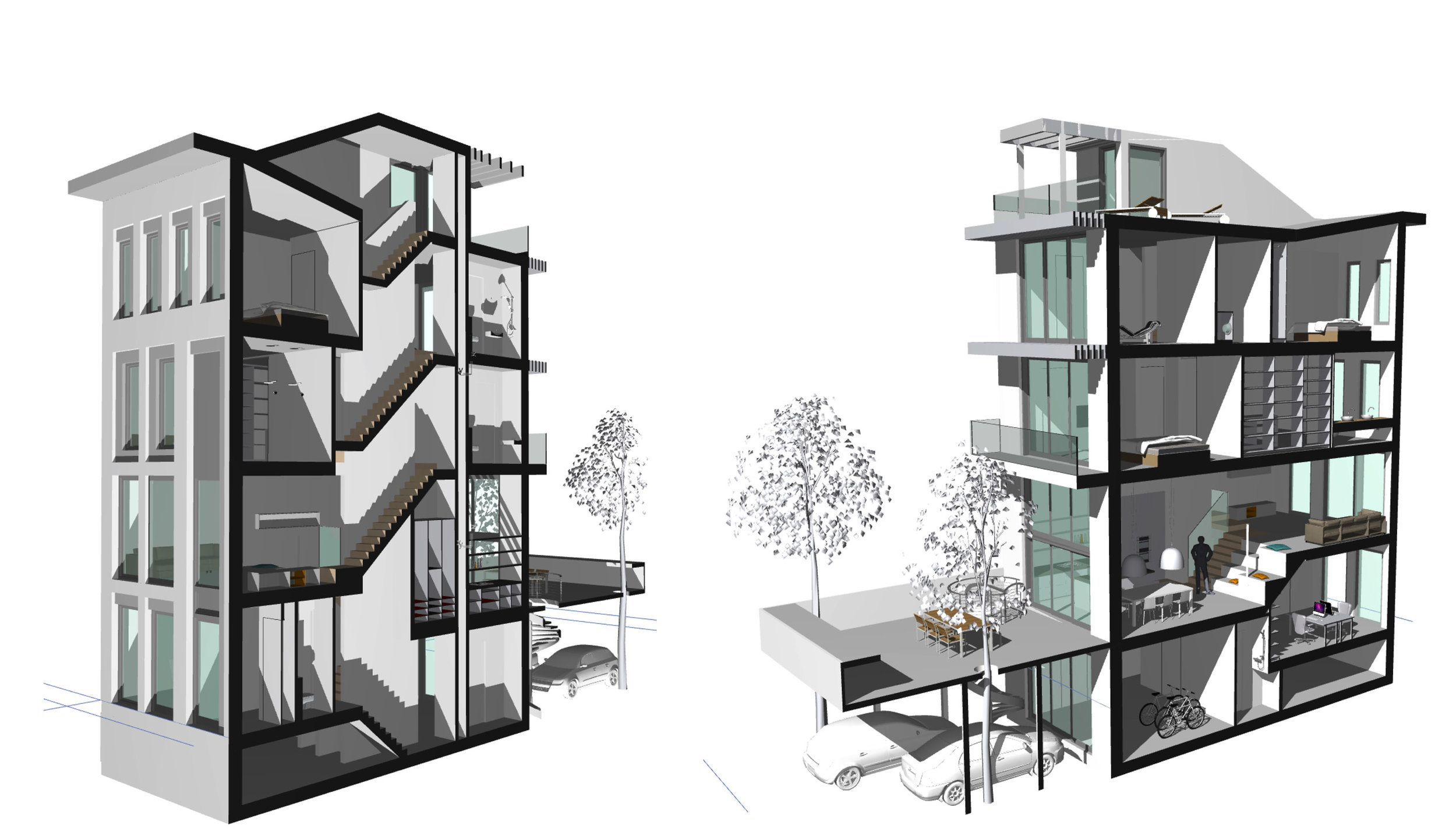 Doorsnedes van het voorlopige ontwerp