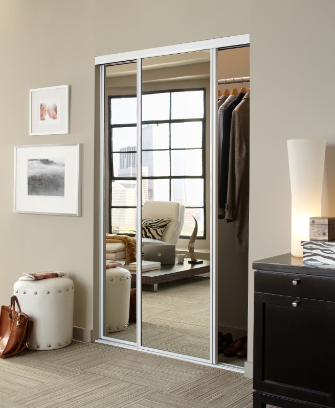 Mirrored Closet Doors, How To Install Sliding Closet Doors With Mirrors