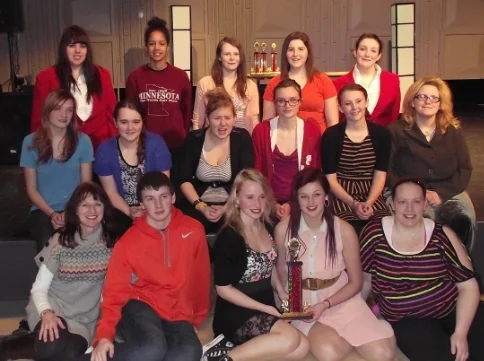 Wadena-Deer Creek FCCLA members attending the Region 6 meeting included, back row, from left: Angela Torkkola, Kayla Hanson, Kayla Peterson, Lyndsay Frisch and Hope Norenberg; middle, from left: Raine Curtis, Caitlin Savage, Hayley Maloney, Kendra Curtis, Jessica Langer, Divina Turley; front, from left: Cindi Koll, FCCLA advisor; Todd Nowacki, Anissa Mench, Vanessa Schaefer and Hailey Formo. (Courtesy photo)