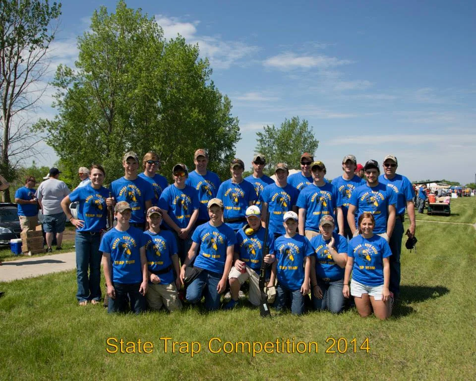 Back row left to right: Chelsa Golberg, coach; Cordell Webb, Reid Miller, Brady Adams, Drew Killian, Chris Hahn, Adam Arneson, Jacob Goeden, William Astle, Elijah Schmitz, Josh Brink, Blaine Cooper, and Mike Kenney, coach. Front row, left to right: Jack Goeden, Bryce Cooper, Matt Goeden, Wyatt Hamann, Ryan Grendahl, Emily Astle, and Ella Harrison. Photo by Cheryl Harrison.