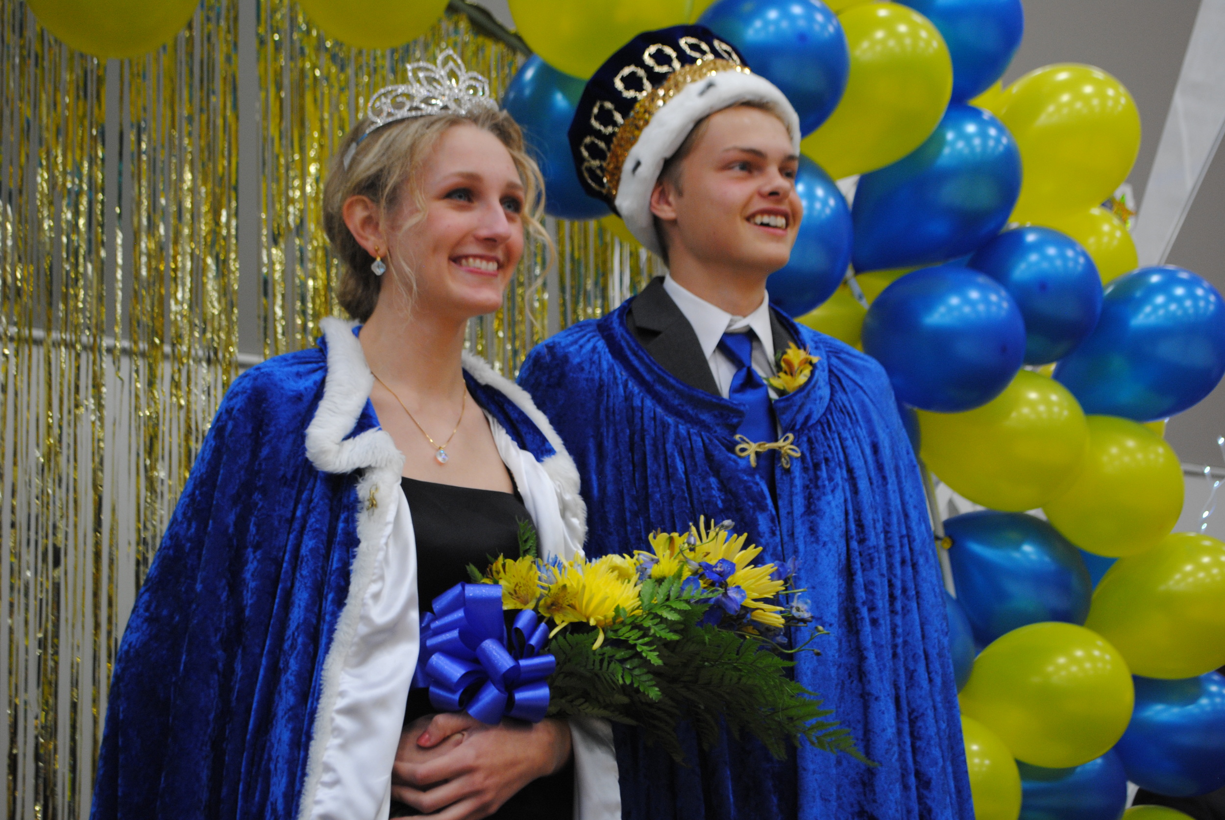 Marissa Jahnke and Brody Wangsness were named 2014 Homecoming King and Queen for Wadena-Deer Creek High School Friday morning. (Photos by Dana Pavek, WDC Schools)