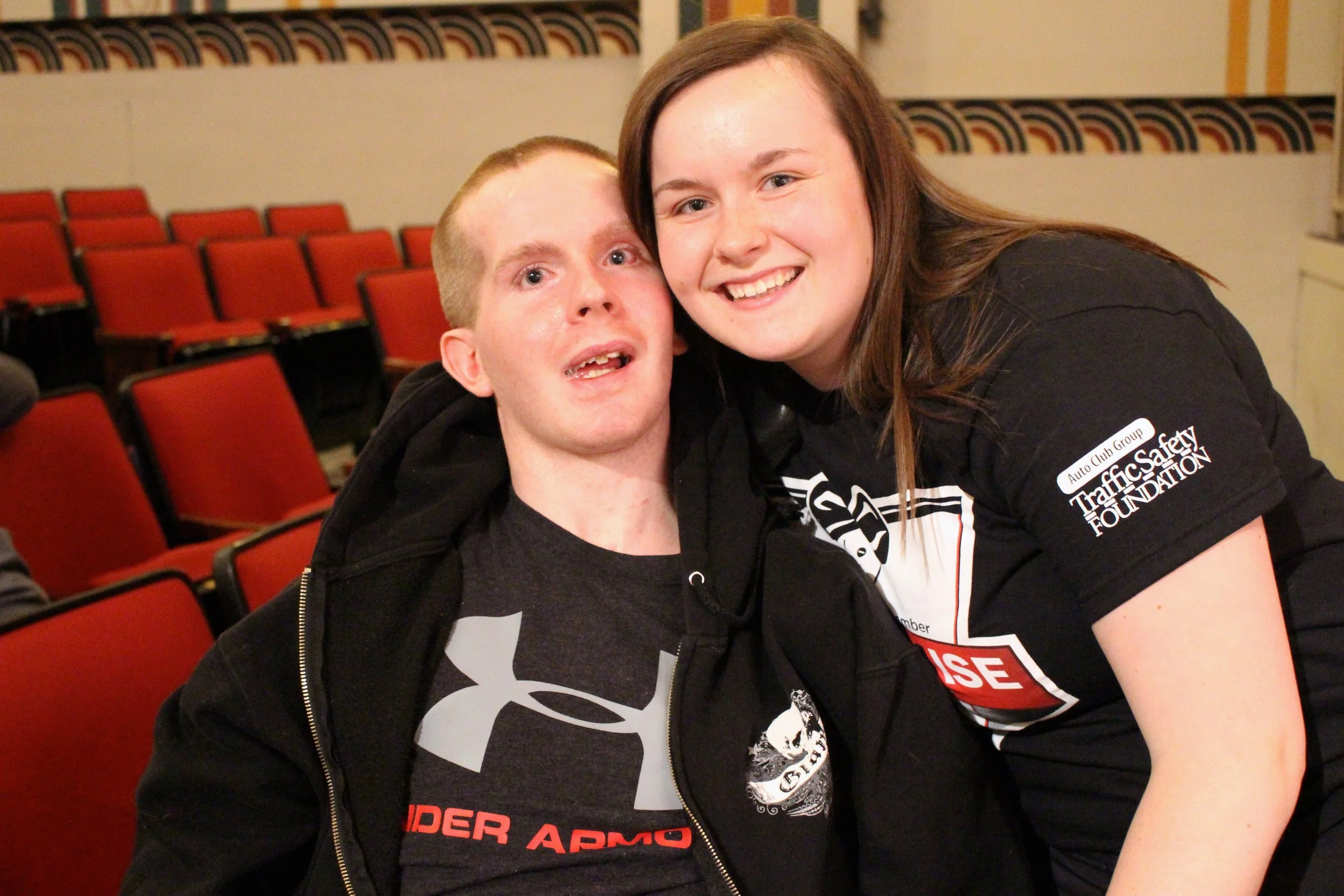 Tyler with his sister, Rylie, who's love and devotion has turned her into an advocate for "Don't Drink and Drive." 