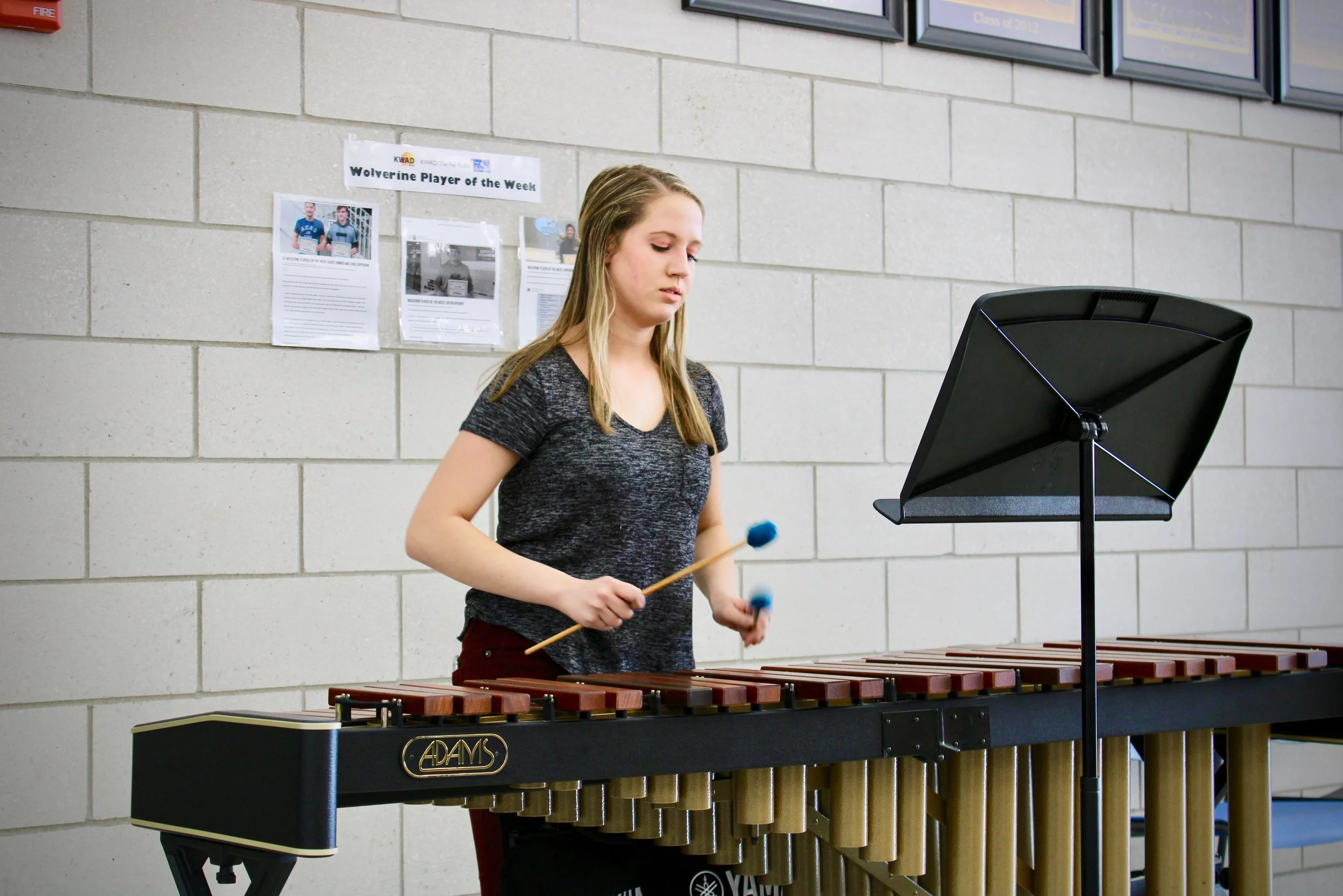 The evening’s entertainment included an enchanting marimba solo performed by Junior, Margaret Carlson, exemplifying the fine arts excellence at WDC.