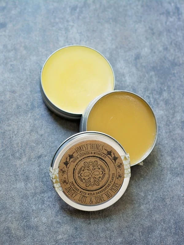 Angry, Hot & Sore No More - sore joints and muscles salve infused with wild harvested plants - Forest Things