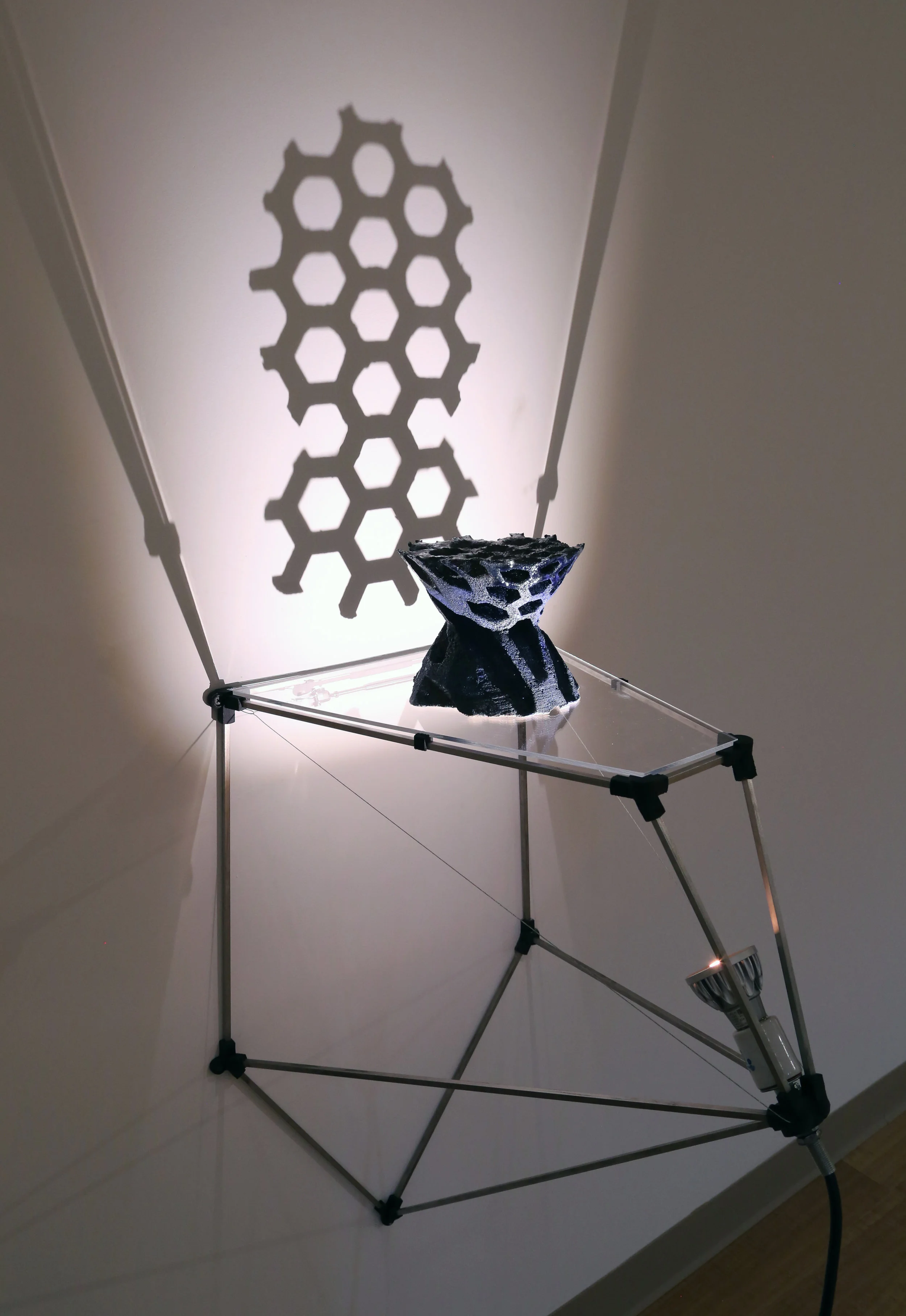 Double Cone with Hexagon Grid