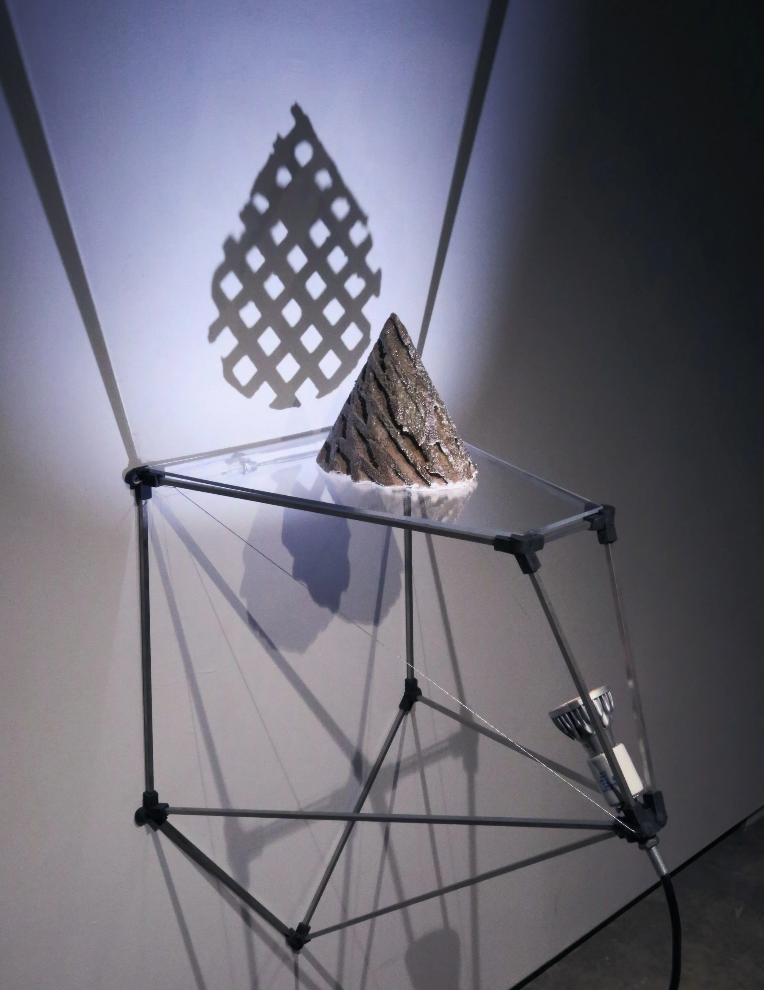 Oval Cone with Square Grid