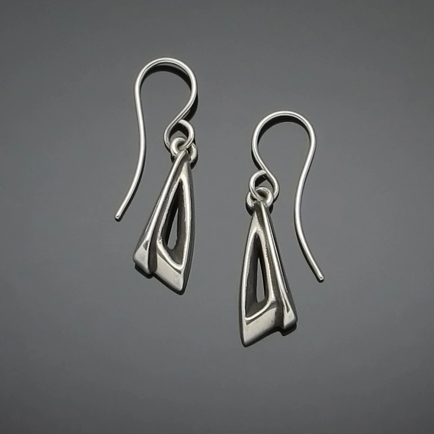 #112 Hooded Triangle earring