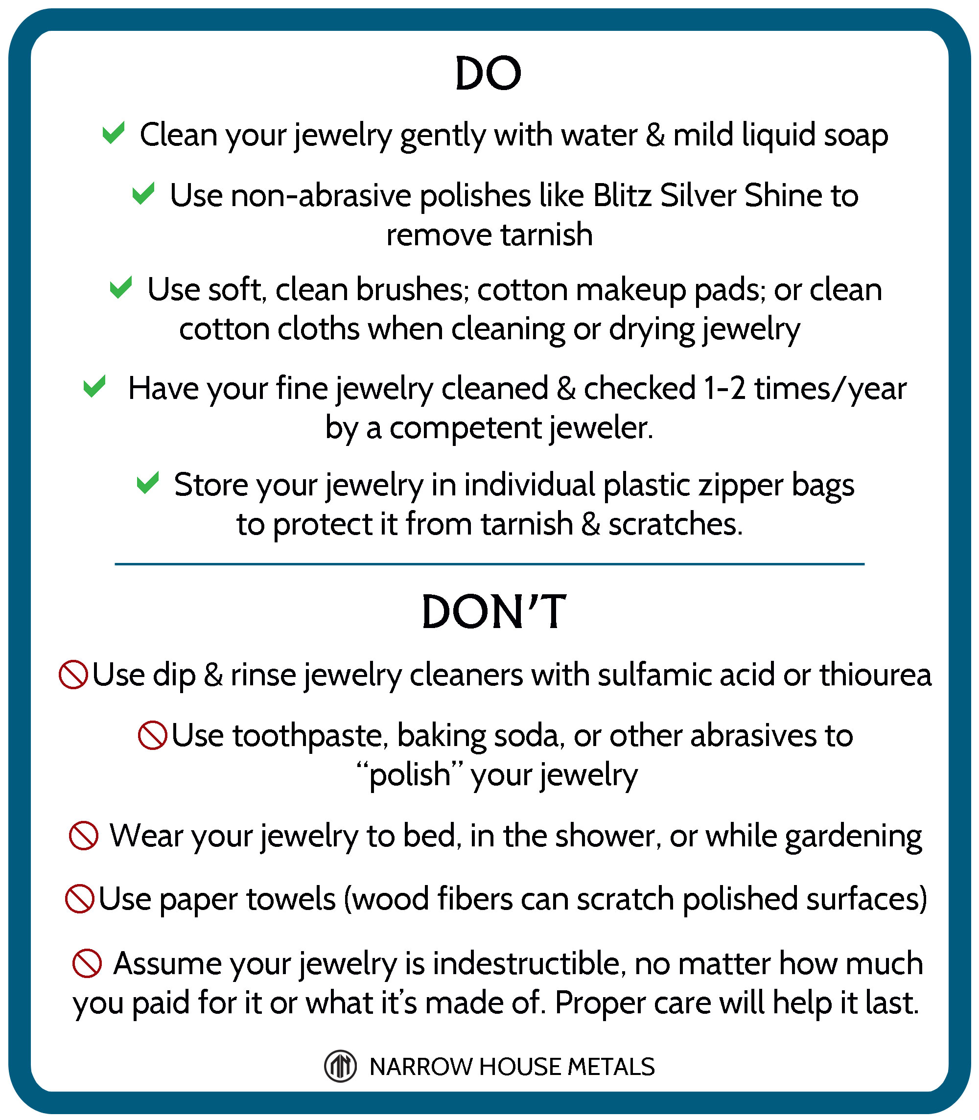 Cleaning your Jewelry 