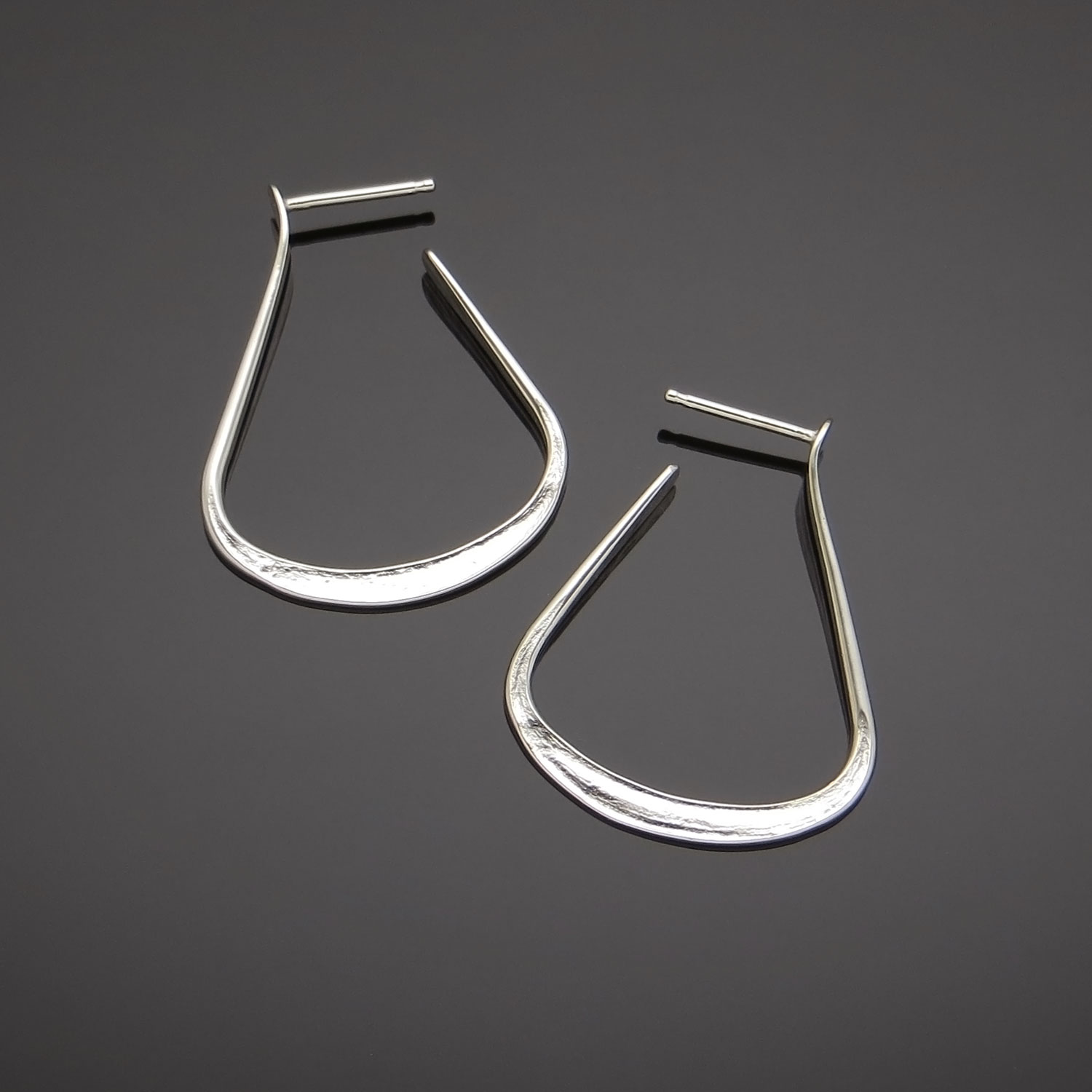 530 Bent Vine Hoop Earring — Narrow House Metals