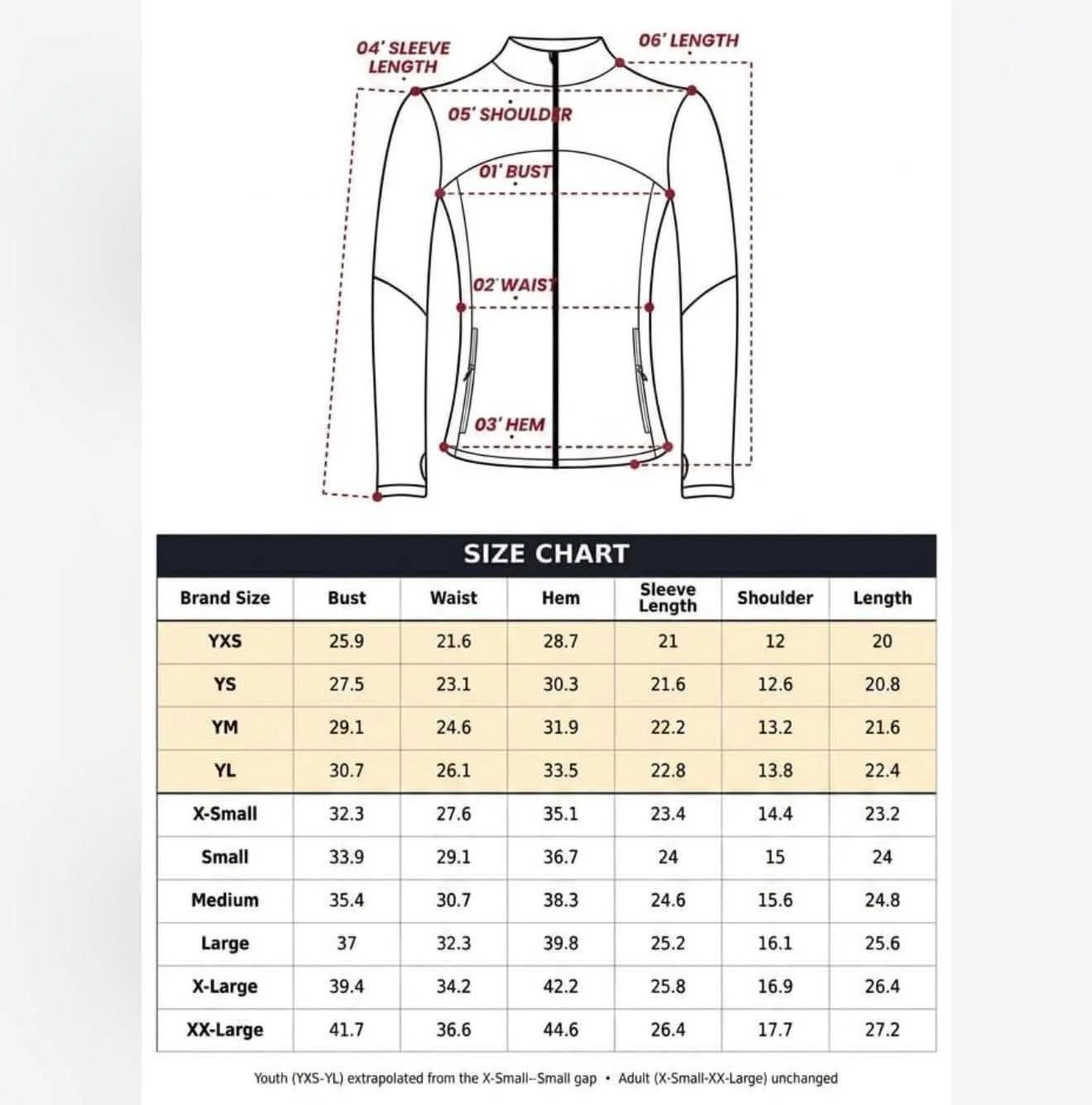 Leopard Print Warm Up Jacket Size Chart.jpg