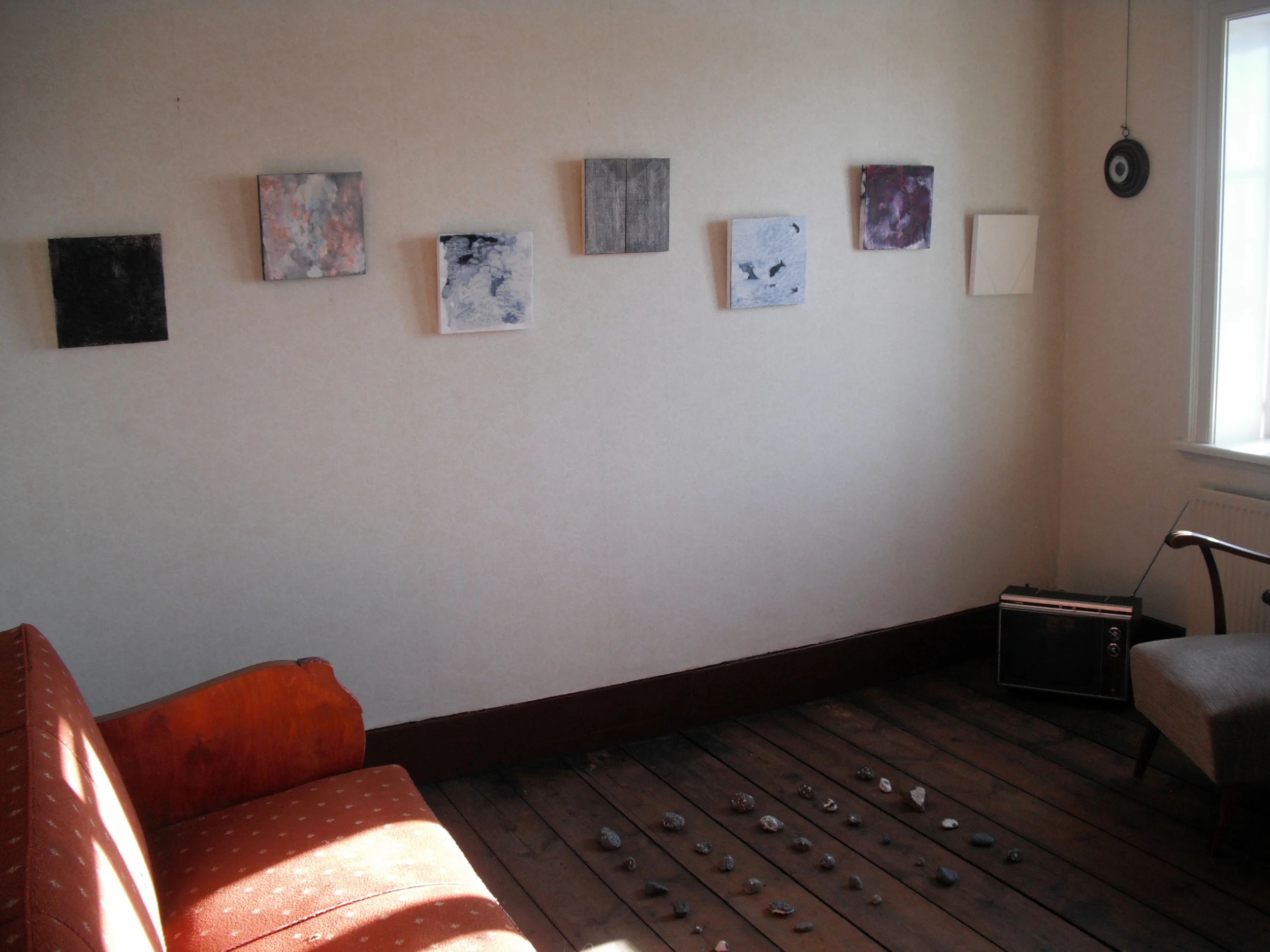 Installation of "some things cosmic" at Hús Hákarla Jörundar, Hrísey, Iceland