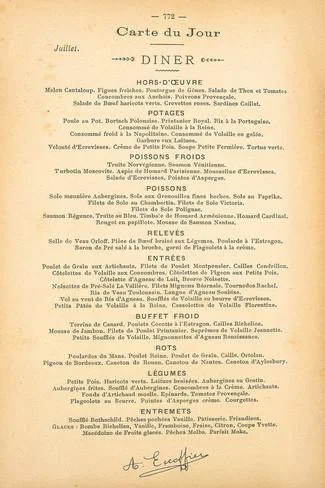 Menon, La nouvelle cuisine (1742) 