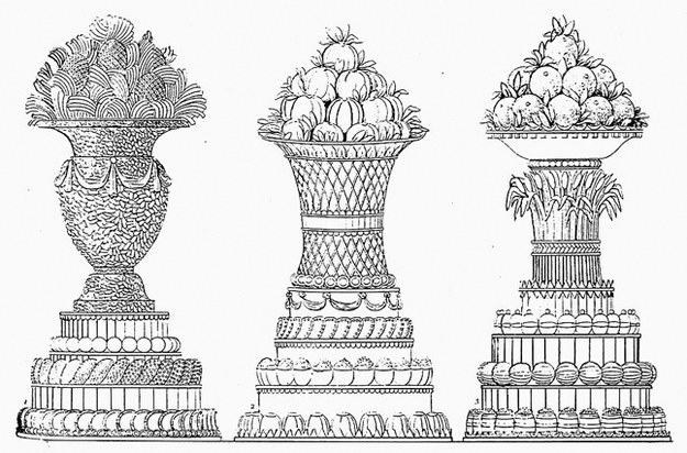 Engraving from Le Patissier Royal Parisien by Careme