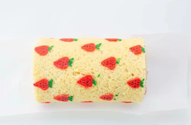 Decorated Strawberry Roulade
