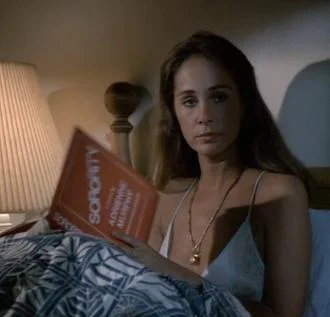 Claudia is really going to sleep with that necklace