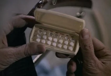 Krystle really needs to do a better job hiding her birth control pills