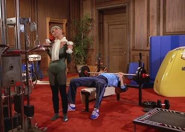 Get a load of the machines in this workout room!