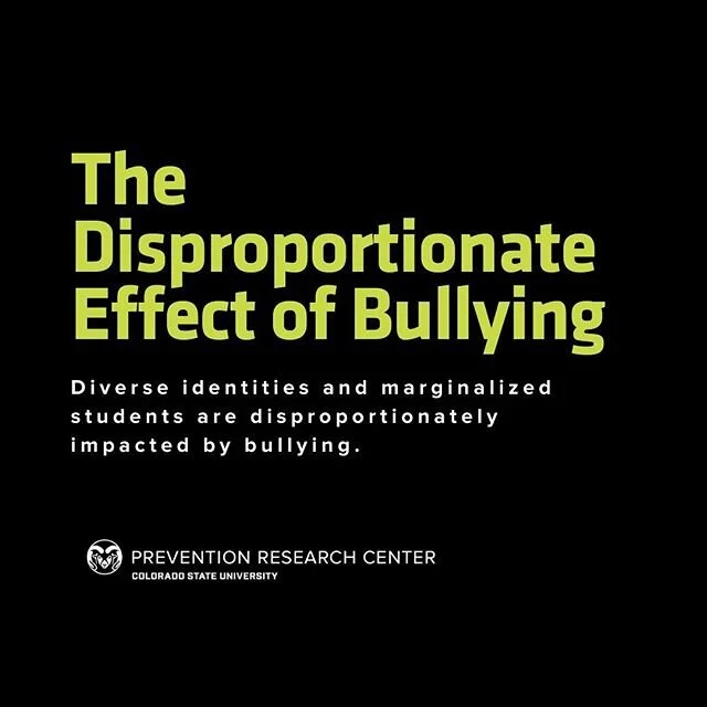 The @csu_preventionresearchcenter put together a great resource for bullying prevention at schools. Check out the link in their bio to learn more on how we can prevent bullying of minority students. Together we can influence the overall well-being if