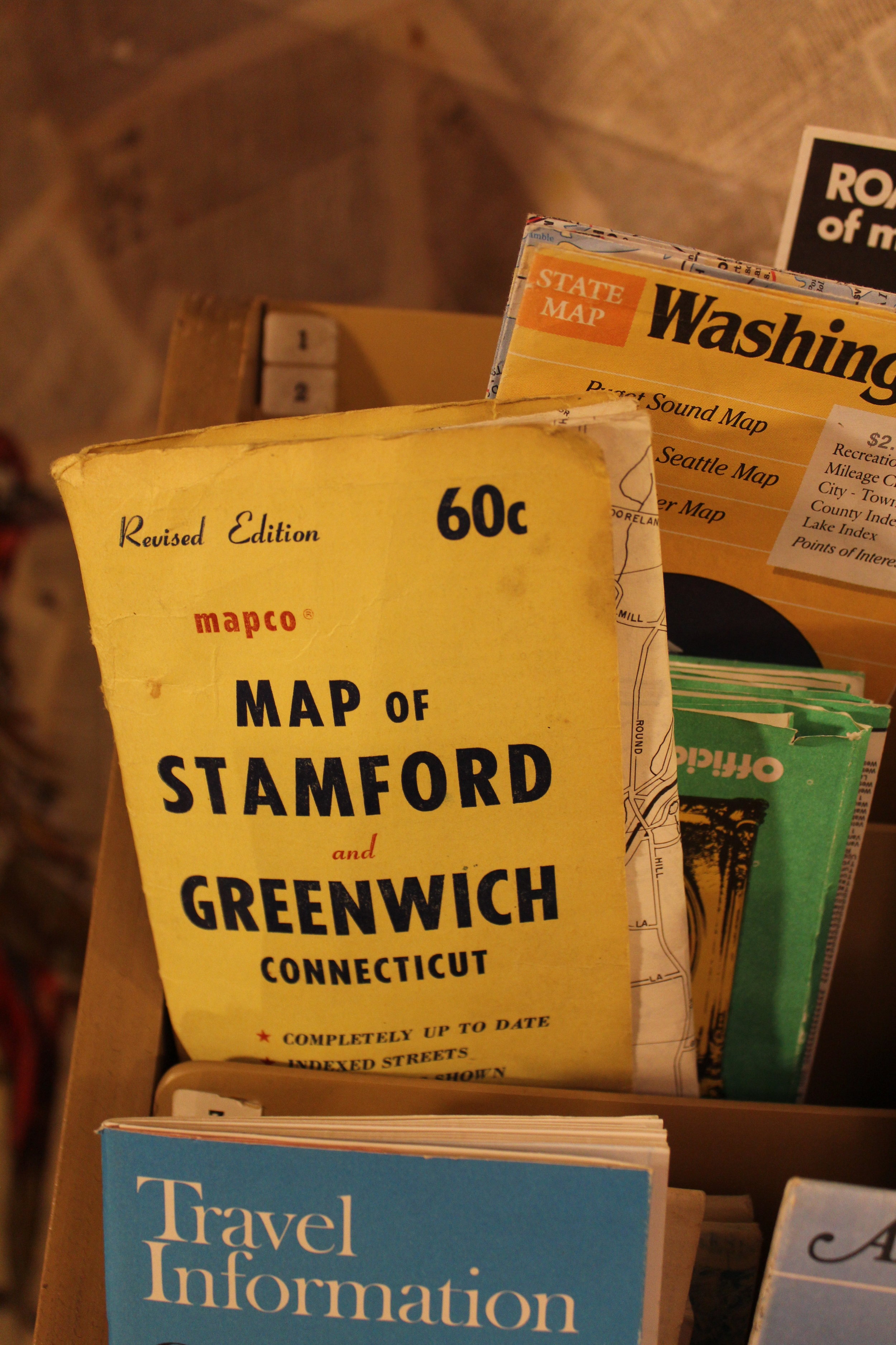 vintage travel maps