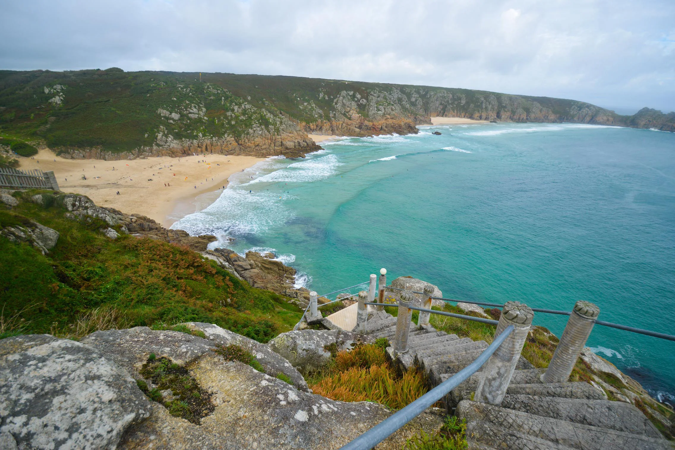 Porthcurno Beach, Cornwall, UK