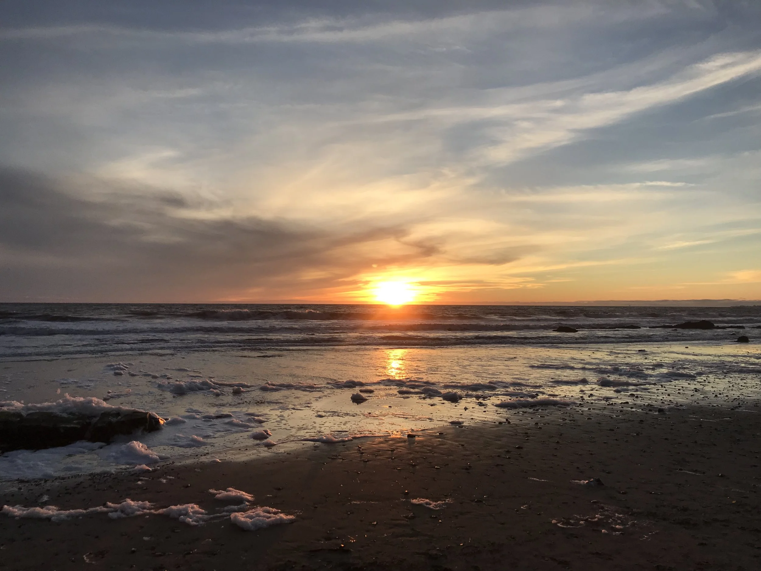 Hendry’s Beach at sunset
