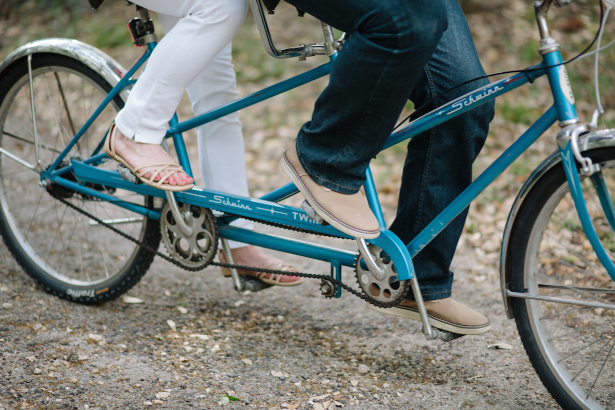 VOTIVE | Montana Wedding Photography | South Austin, Zilker Engagement Portraits | Tandem Bike