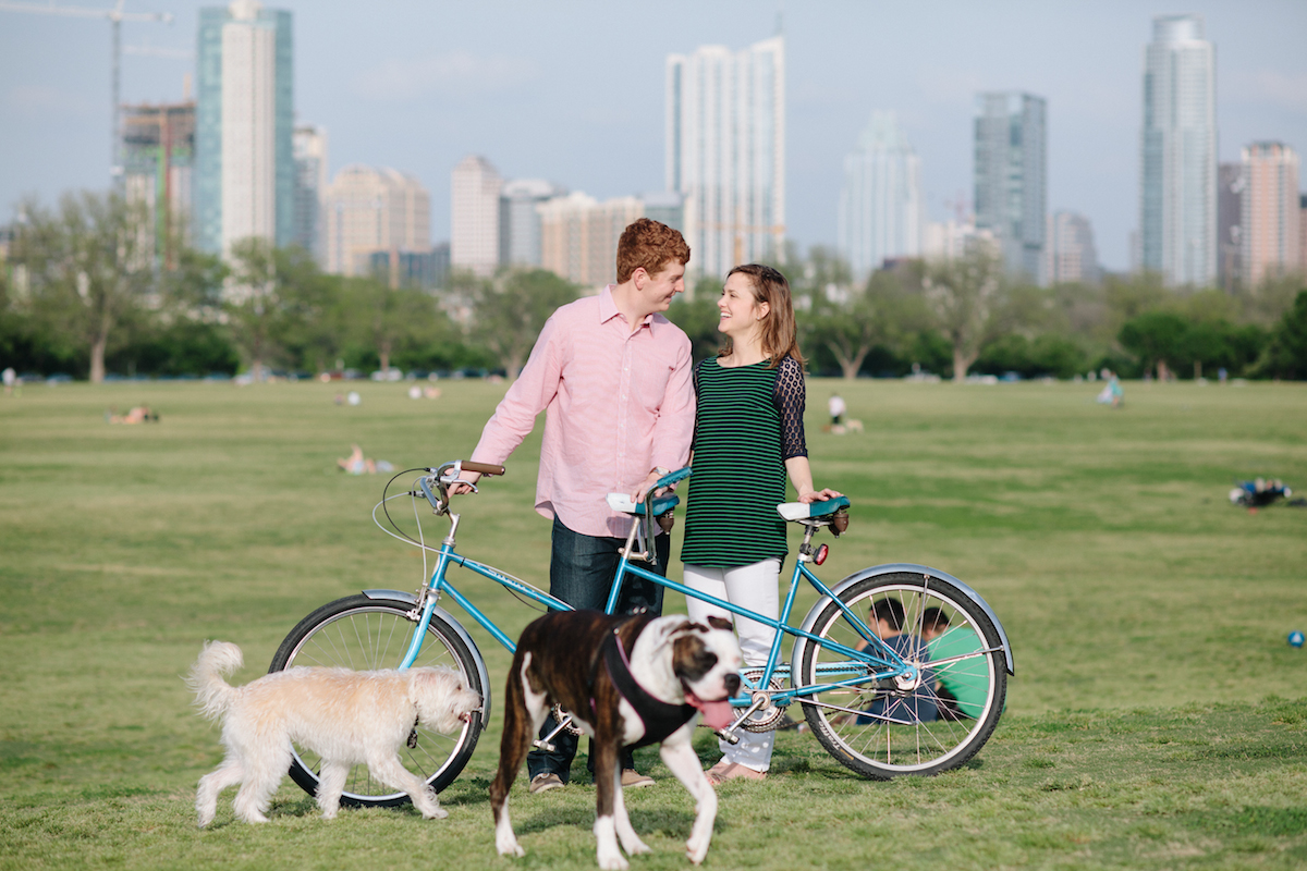 VOTIVE | Montana Wedding Photography | South Austin, Zilker Engagement Portraits | Tandem Bike