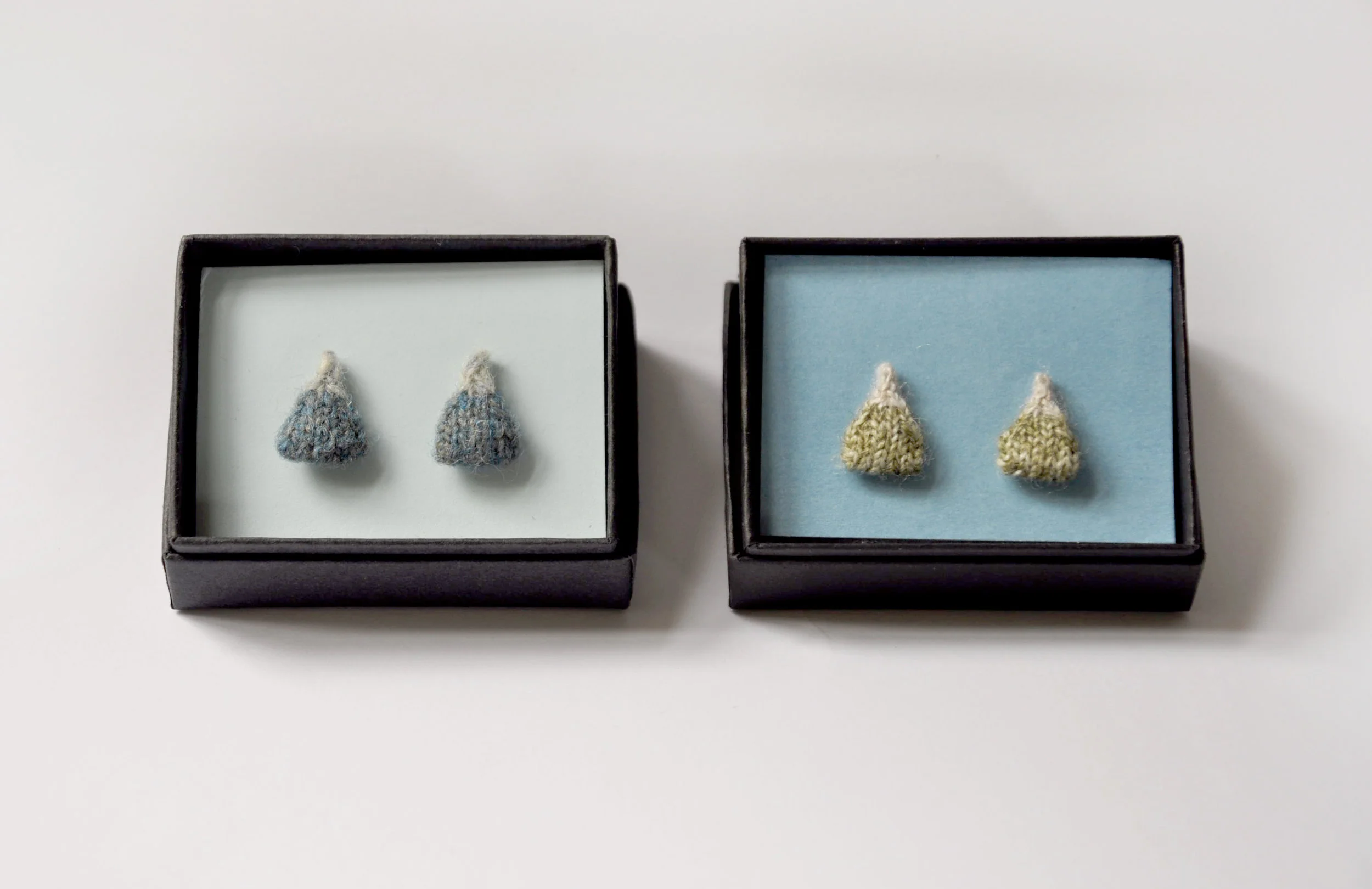 Knitted Mountain Earrings