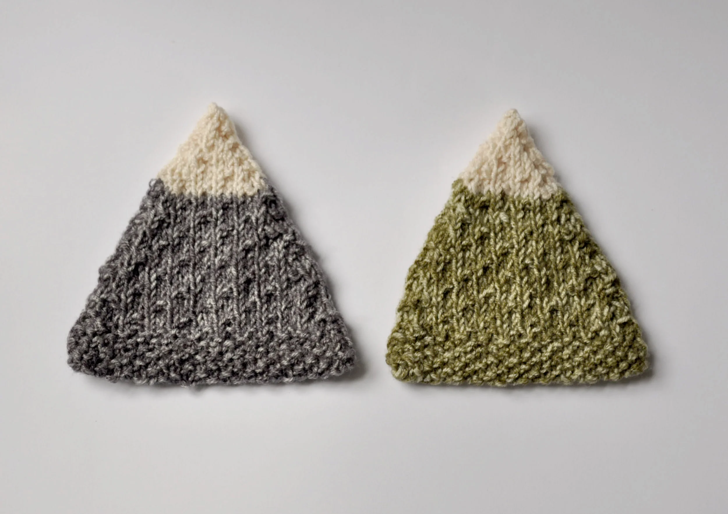 Knitted Mountain Coasters