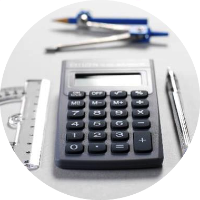 mathematics_equipment_protractor_left_a_pair_of_compasses_and_pencil_centre_top_a_pen_right_F0010217.png