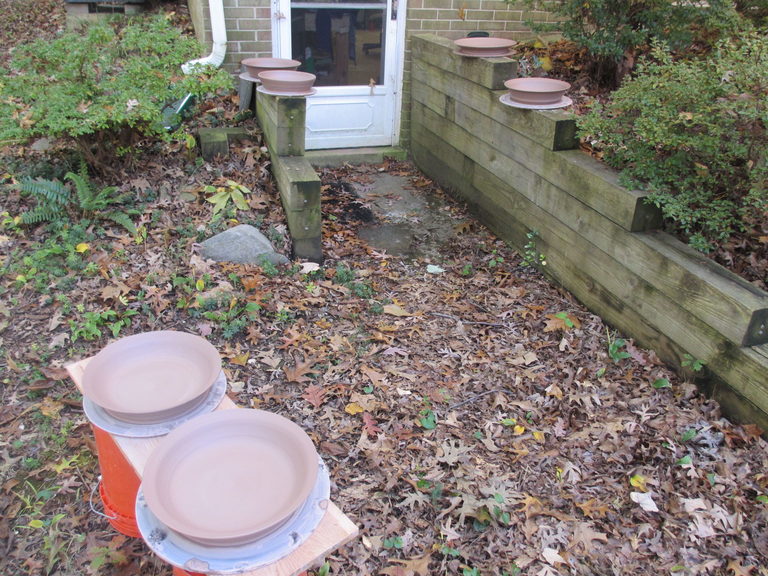 Pots drying in the sun