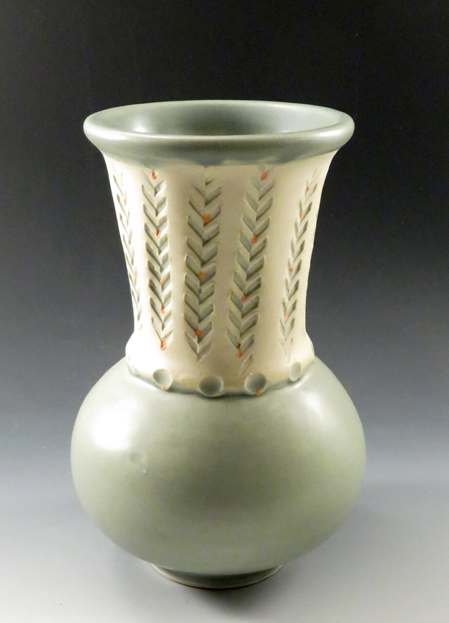 McGuire green vase