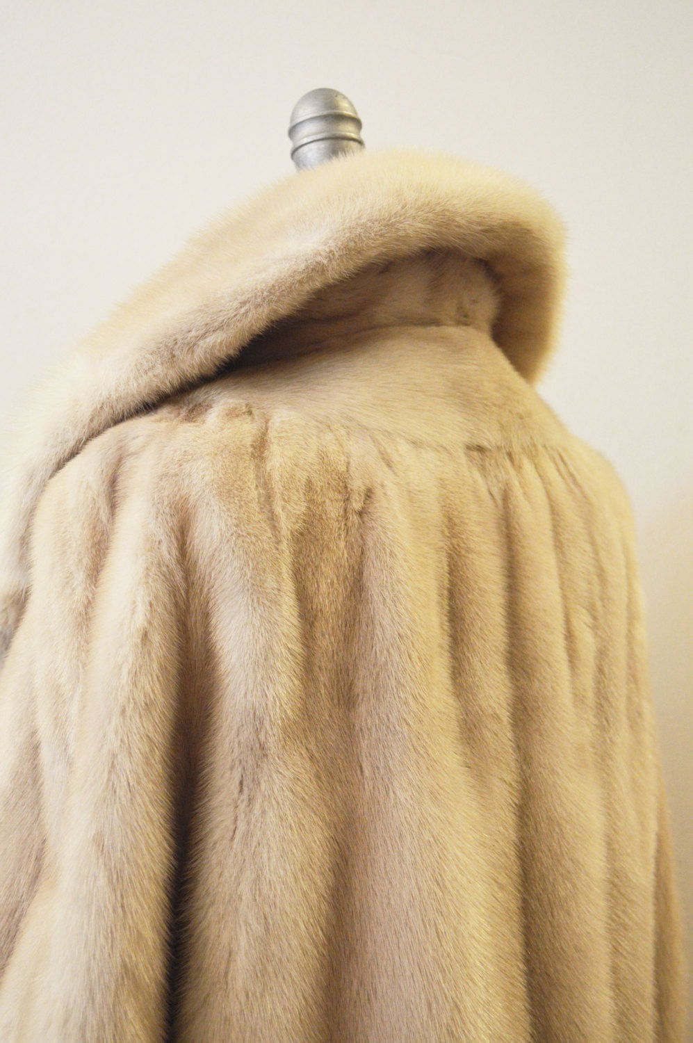 blonde mink coat