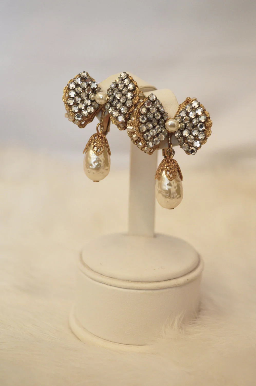 Signed Vintage Miriam Haskell Crystal 