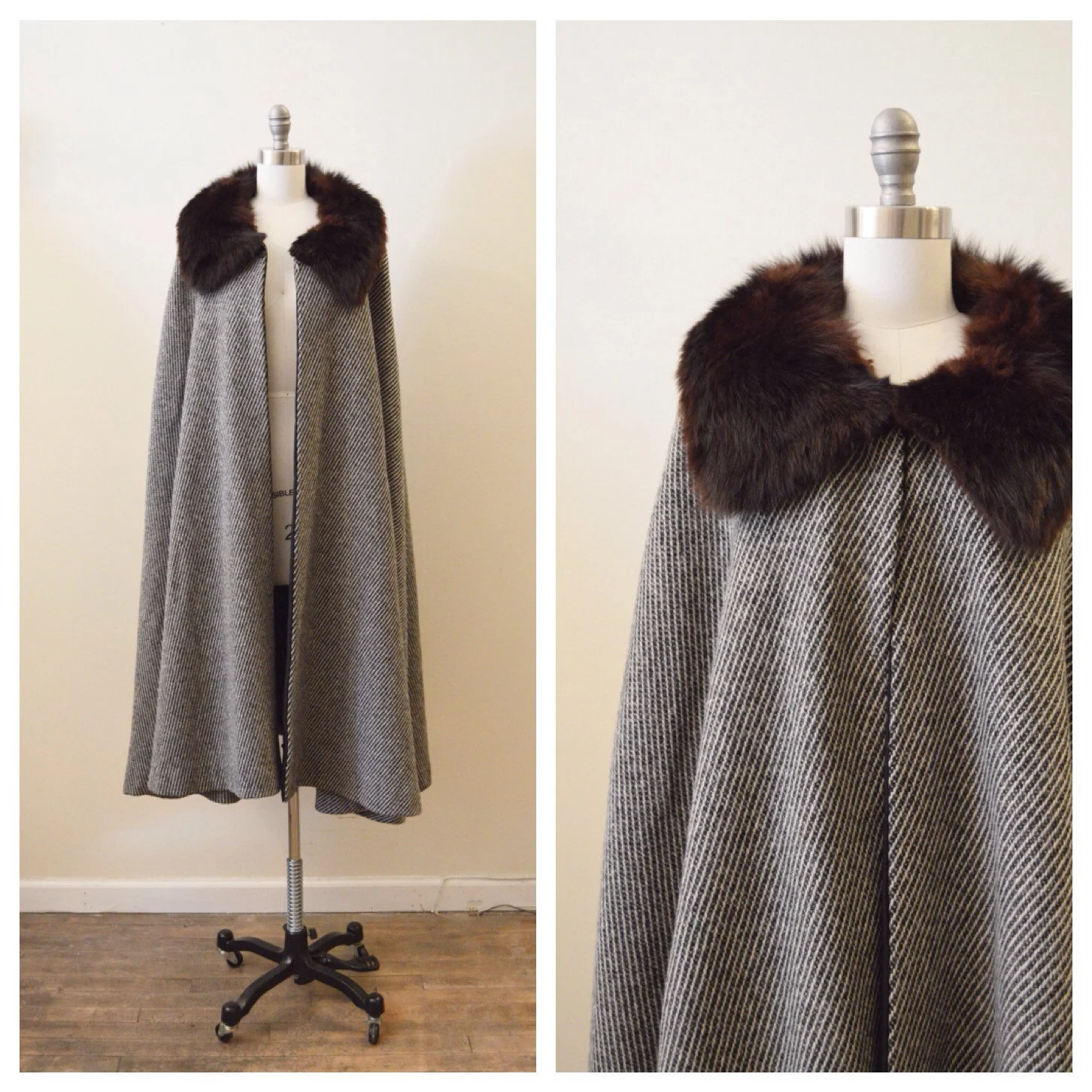 vintage wool cape