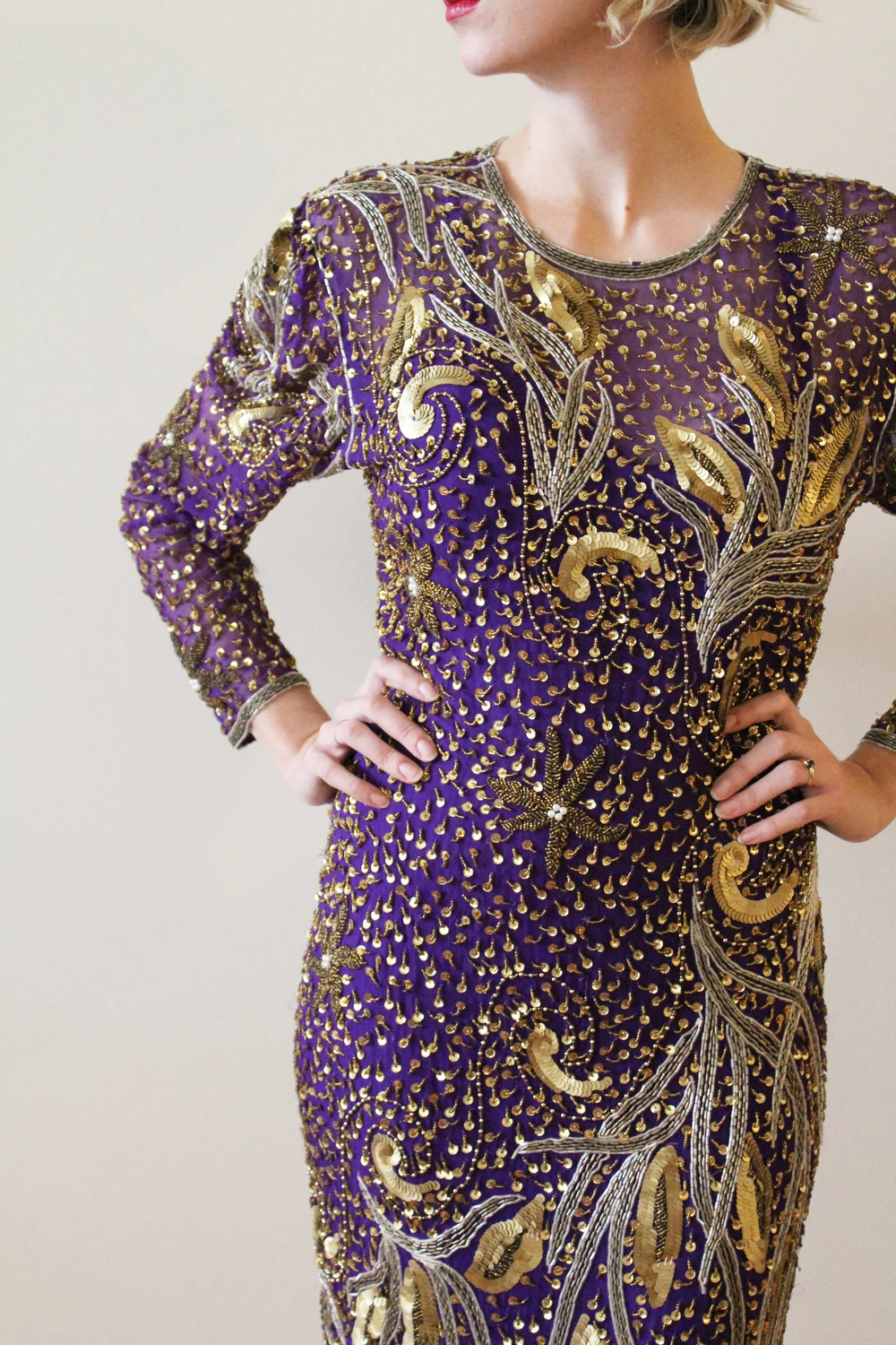 1980s -90s Purple Rain Party Dress  Miranda's Vintage Bridal