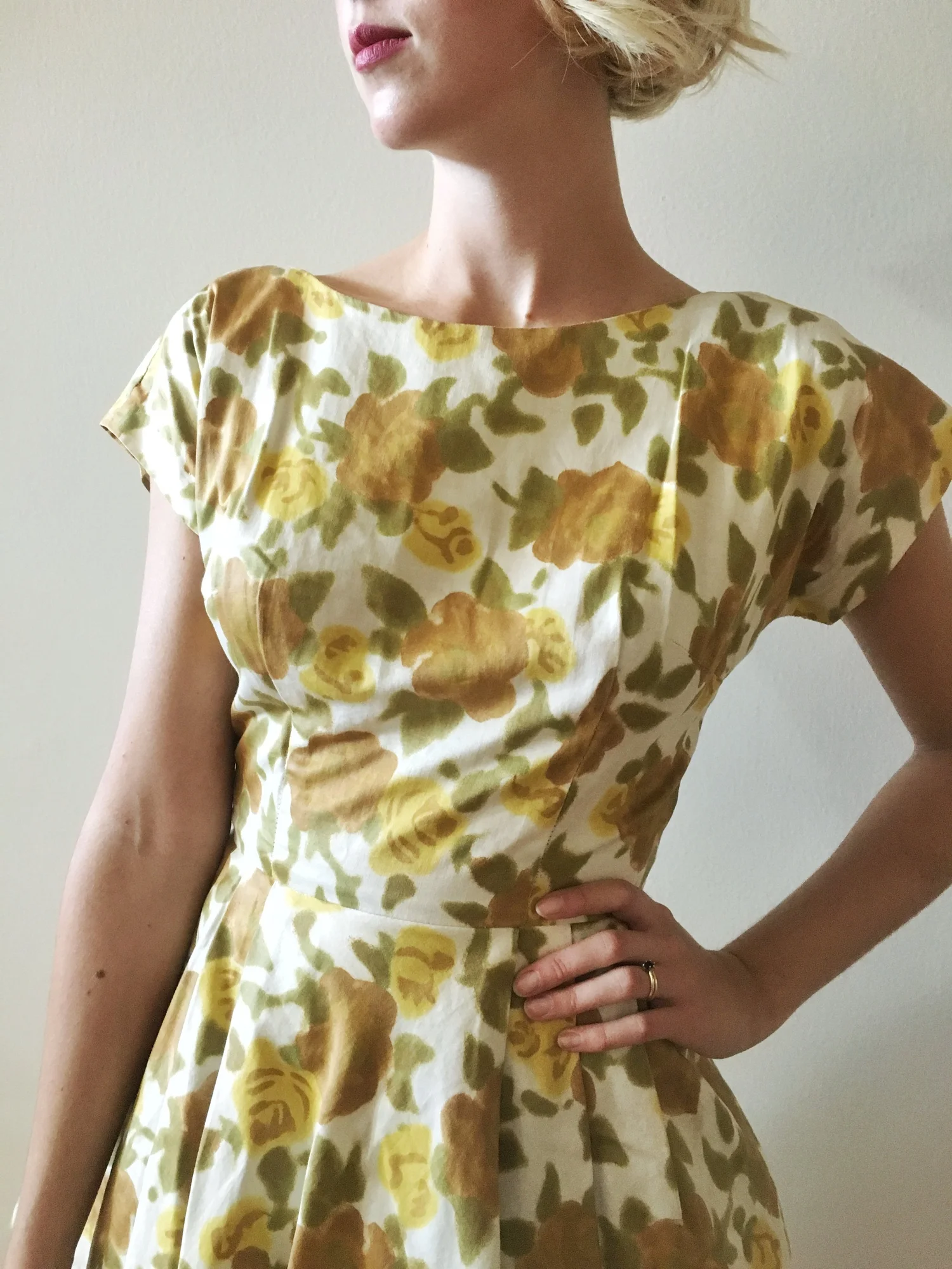 vintage party dresses 1960s 1960s Violet Satin Party Dress Miranda's Vintage Bridal
