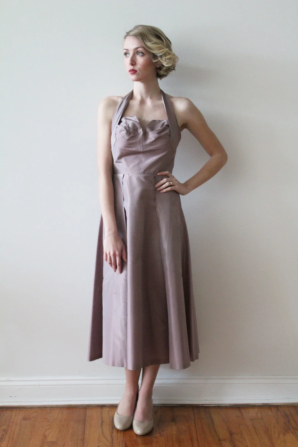 white christmas dresses Size 6 Cocktail Dress - Gorgeous 60s Florentine Style Silk Brocade main image 0