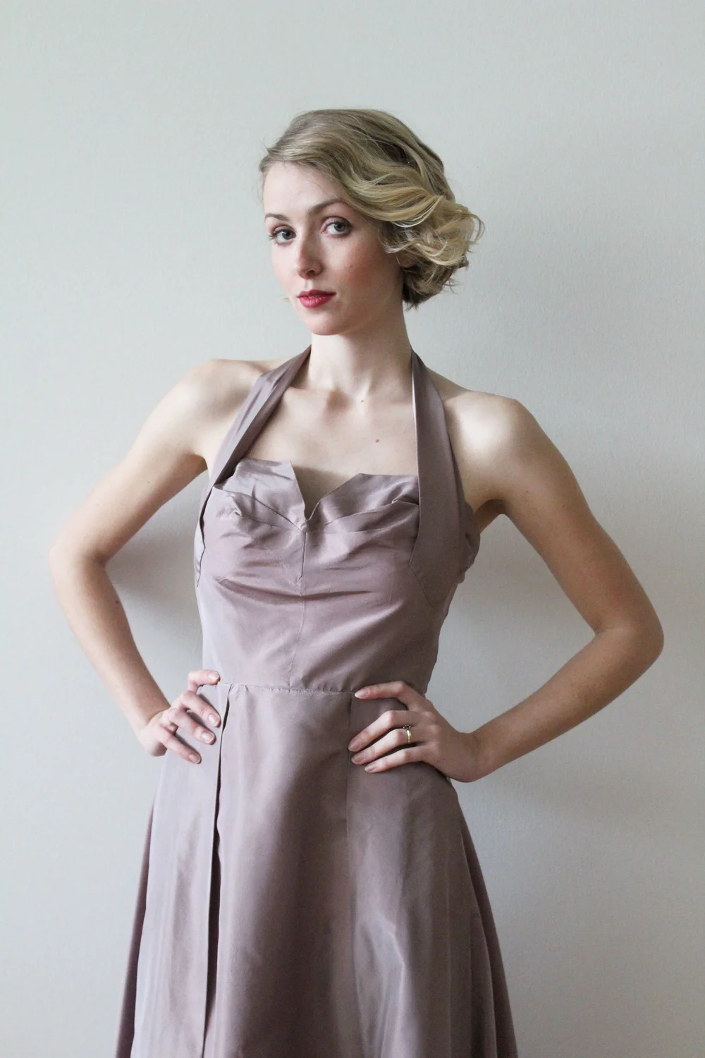 60s halter dress Vintage 1960s Polka Dot Halter Dress / MOD / Small – Sarah & Ludo main image 1