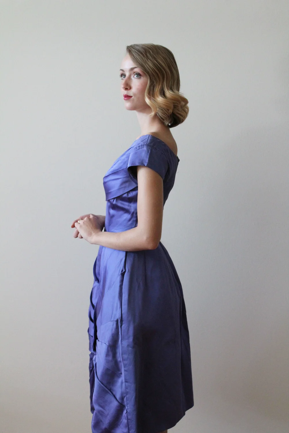 1960s party dress Love Her Madly Dolly Short Sleeve 60s Mod Shift Dress Red 14