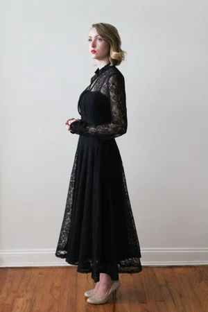 lace long evening dresses Gray Blue Tulle Lace Long Prom Dress, Gray Tulle Lace Evening Dress US 2 / Gray main image 1
