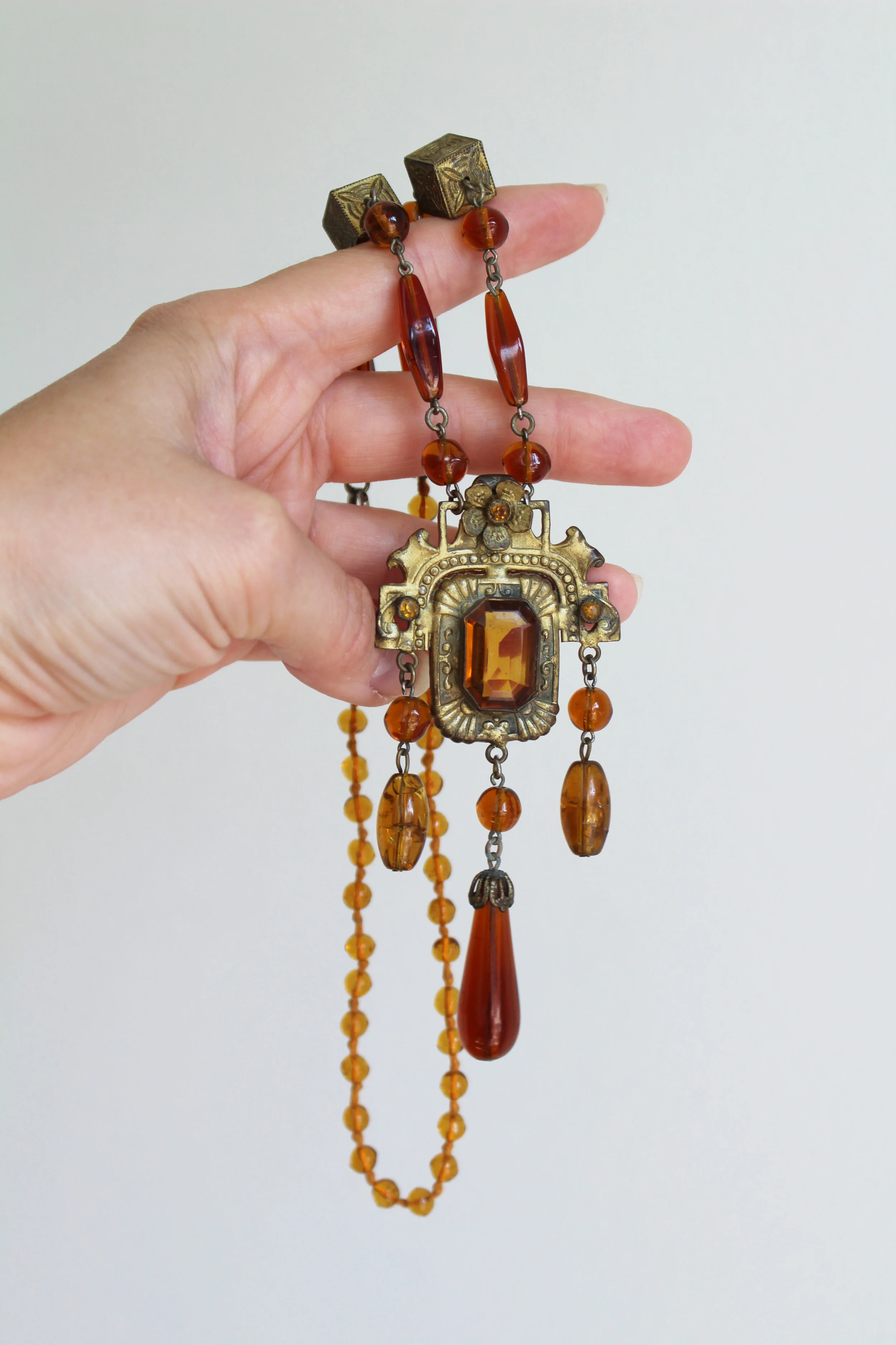 Antique 1920s Czech Statement Necklace