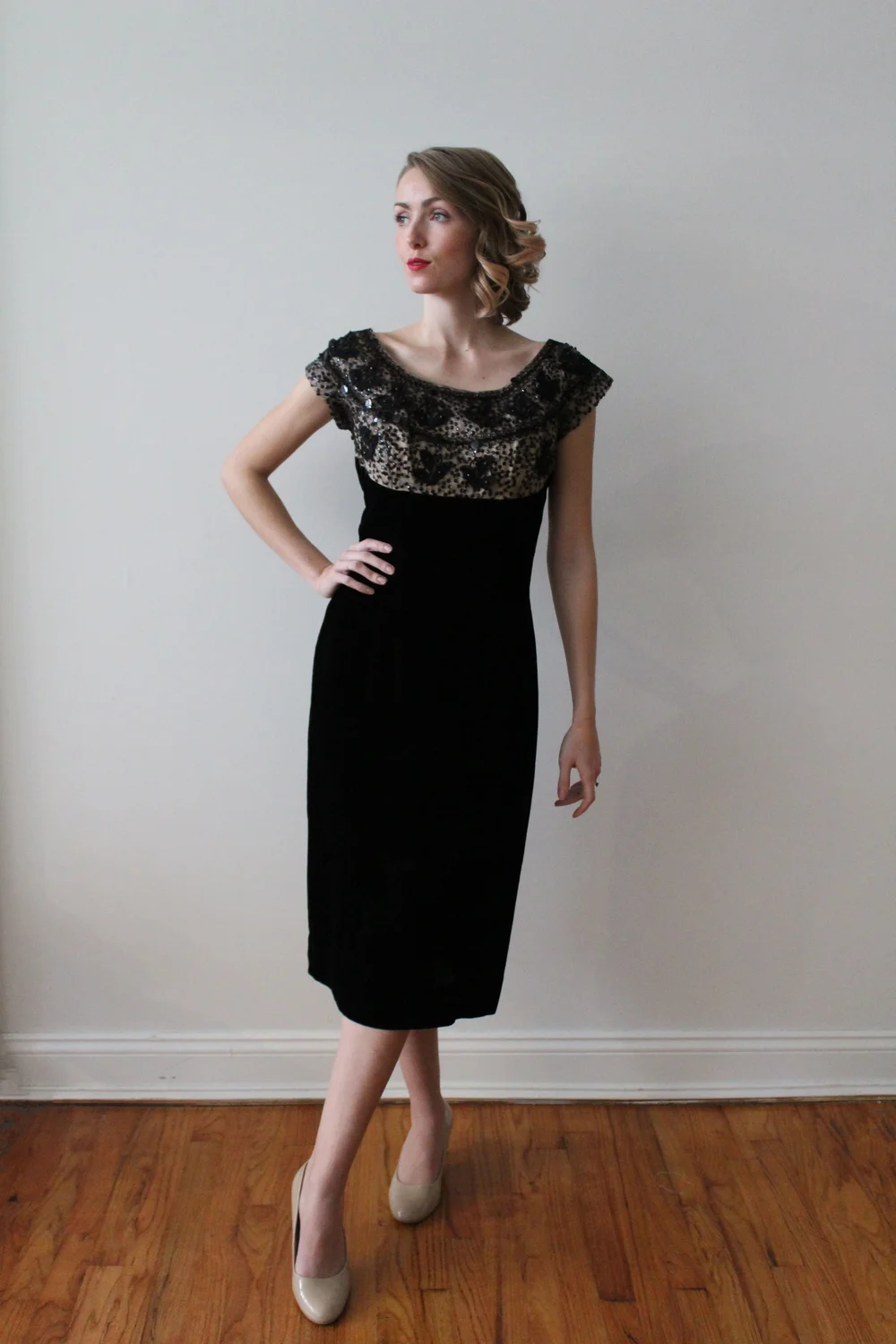 open lace back dress Plus Size 60's Classic Vintage Purple Flare Party Dress with Bow US XL (UK18)