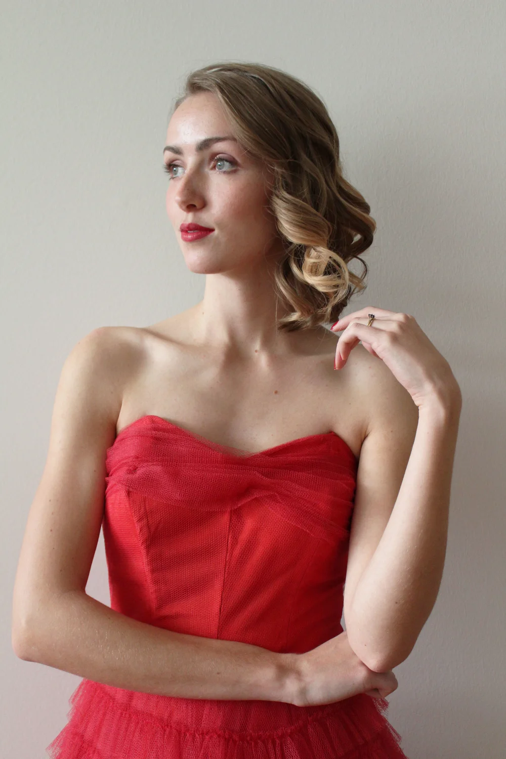 1950s Red Rose Prom Dress  Miranda's Vintage Bridal