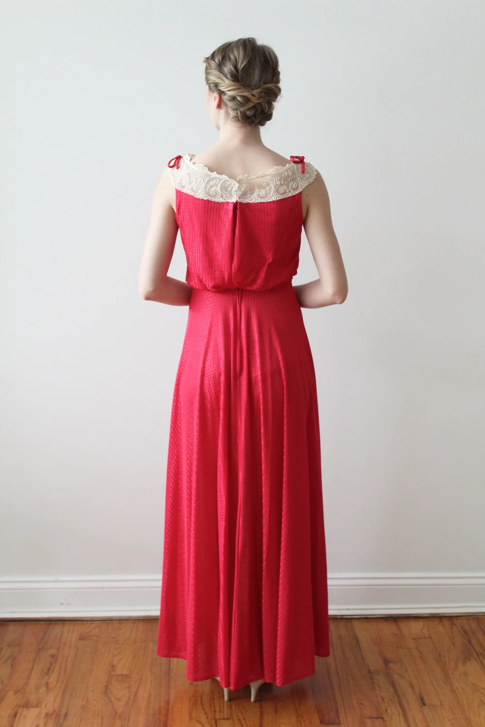 Formal Dresses 70s Cocktail Attire 1970s Red Party Dress With