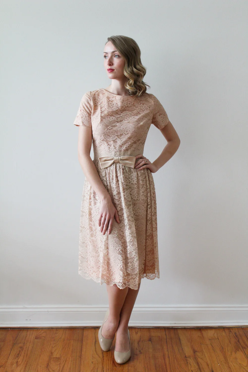 sachin and babi light blue dress 1950s Dusty Rose Party Dress — Miranda's Vintage Bridal