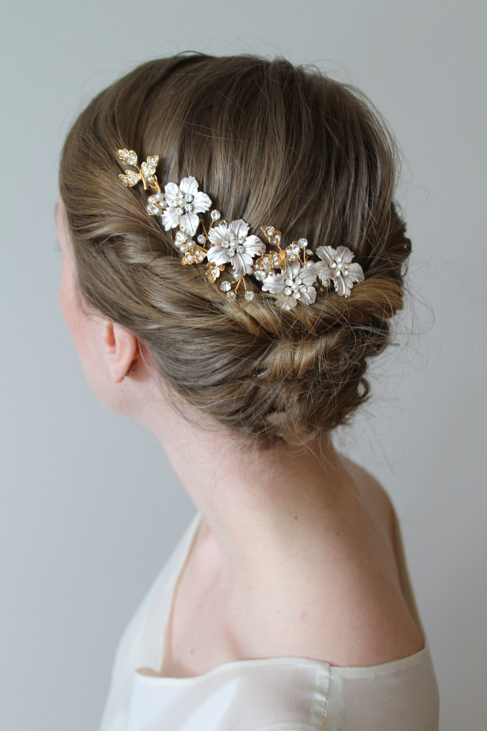 VERMONT | floral bridal comb