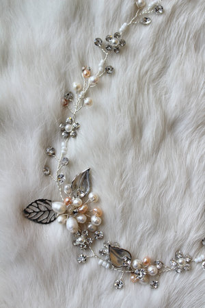 Freshwater Pearl and Crystal Floral Handmade Bracelet — Miranda's Vintage  Bridal