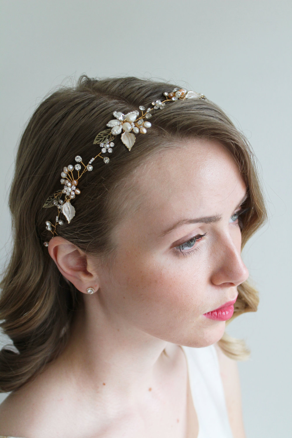 Freshwater Pearl and Crystal Floral Belt | Headpiece | Necklace — Miranda's  Vintage Bridal