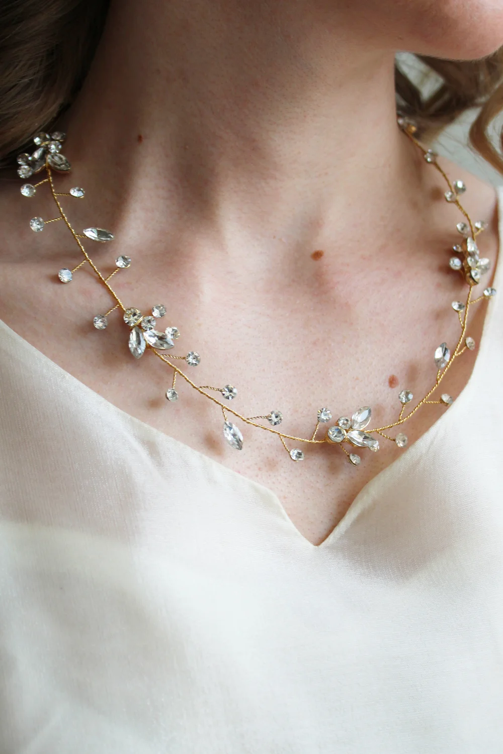 Rhinestone Crystal Belt / Necklace / Headpiece — Miranda display picture 1